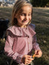 LOIR paris/Chemise grand col BERTHE raye bordeaux(6y,8y)